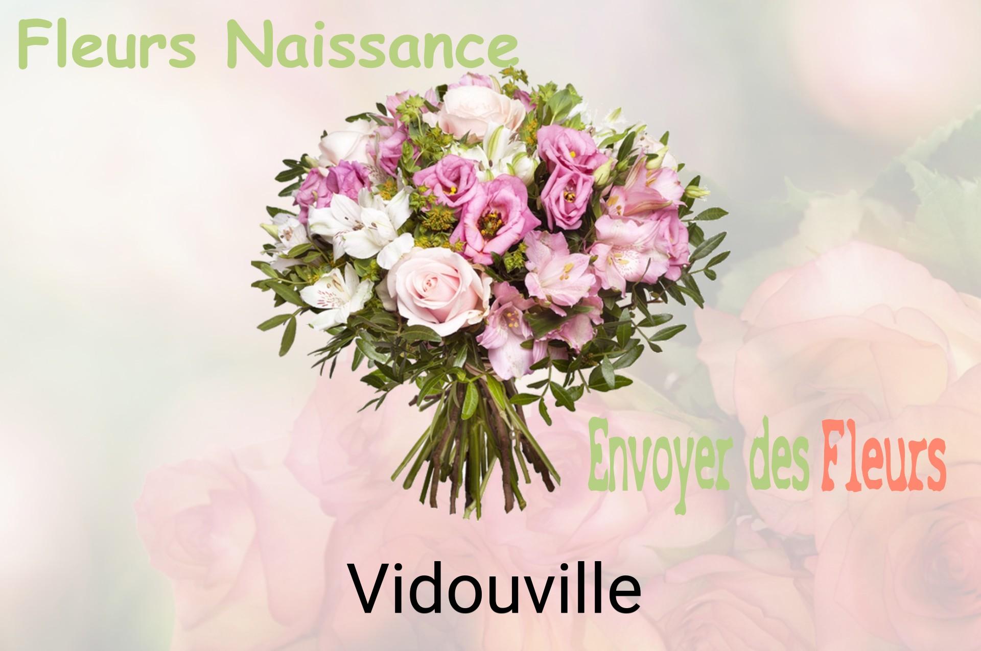 Bouquet de fleurs de naissance livré à Vidouville